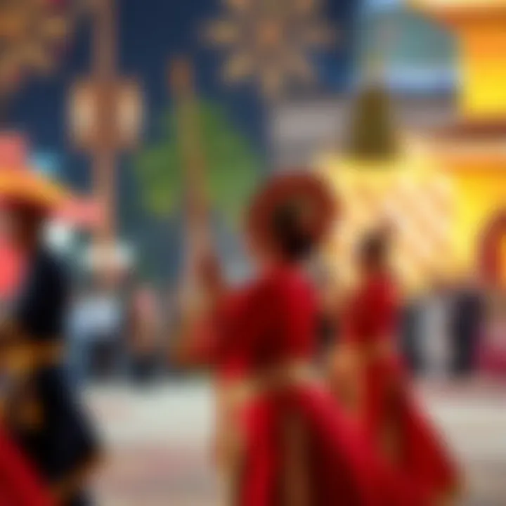 Traditional cultural performances during New Year celebrations