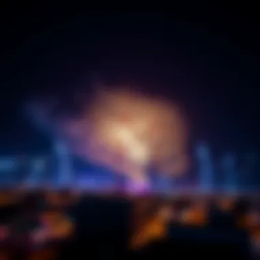 Dazzling Fireworks Over Dubai Spectacular fireworks illuminating the Dubai skyline