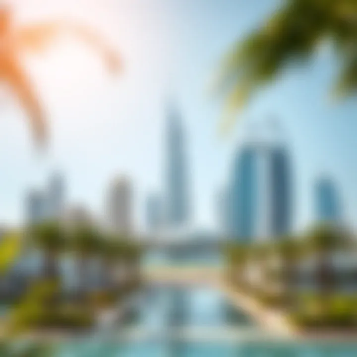 A conceptual illustration of different types of sponsored visas available in Dubai.