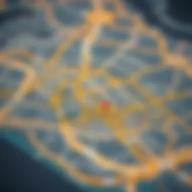 Strategic Location of Al Quoz A map highlighting the strategic location of Al Quoz in Dubai